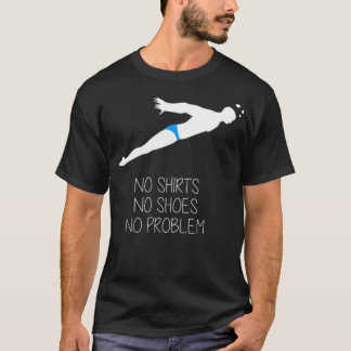 Swimmer Swiming Swim funny quotes feet  T-Shirt