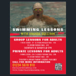 Swimmer, Swimming Lesson Advertising Flyer<br><div class="desc">Swimmer,  Swimming Lesson Advertising Flyers By The Business Card Store.</div>