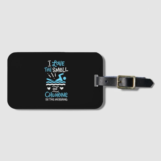 Swimmer Swimming Swim Sport Gift Luggage Tag (Front Horizontal)