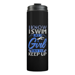 Swimmer Swimming Swim Sport Gift Thermal Tumbler