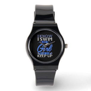 Swimmer Swimming Swim Sport Gift Watch