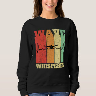 Swimmer Swimming Wave Whisperer Sweatshirt