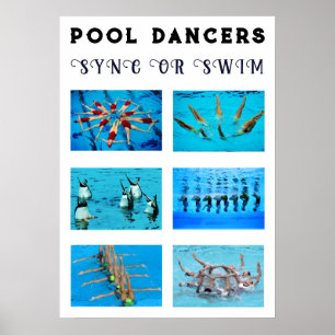 Swimmer Synchronised Swimming Poster
