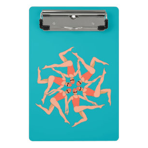 Swimmers Dance - Synchronised Swimming Mini Clipboard