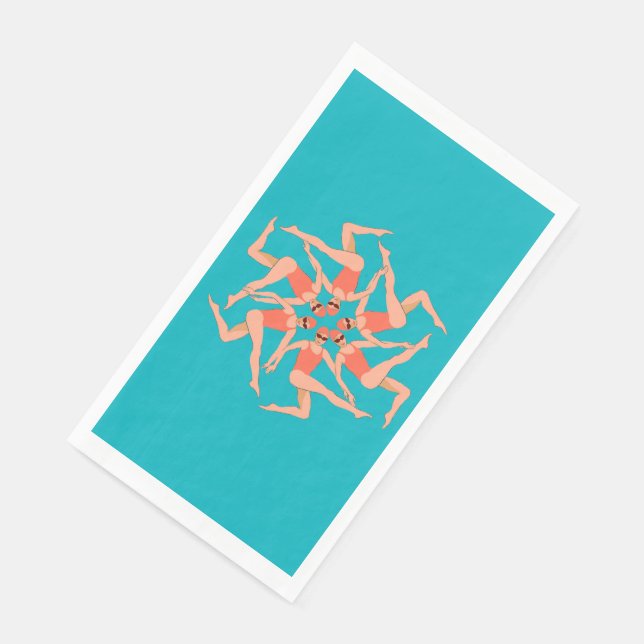 Swimmers Dance - Synchronised Swimming  Napkin (Corner)