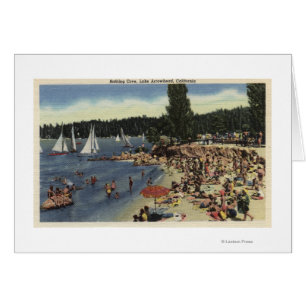 Swimmers on Bathing Cove Beach