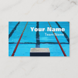 SWIMMERS PROFILE OR BUSINESS CARD TEMPLATE