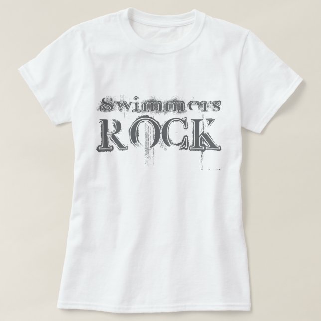 Swimmers Rock T-Shirt (Design Front)