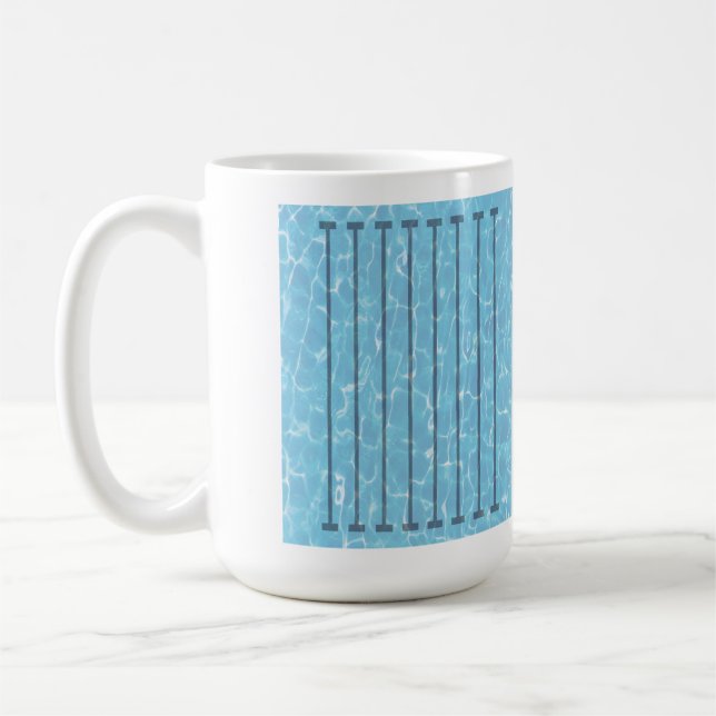 Swimmers Swim Team Swimming Pool Coffee Mug (Left)