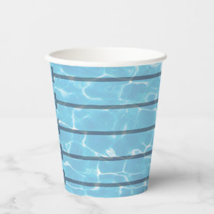 Swimmers Swim Team Swimming Pool Paper Cups
