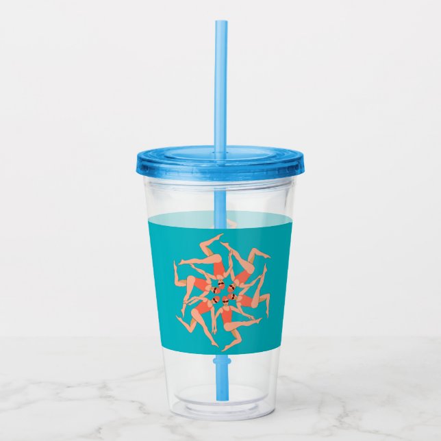 Swimmers - Synchronised Swimming   Acrylic Tumbler (Front)