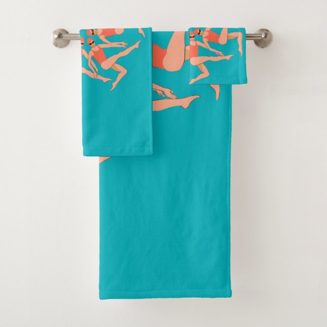 Swimmers - Synchronised Swimming Choreography   Bath Towel Set (Insitu)