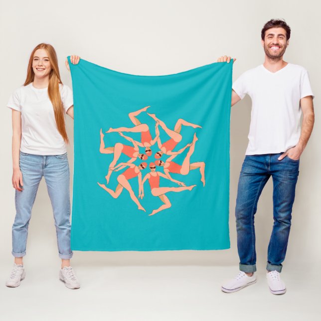 Swimmers - Synchronised Swimming Choreography  Fleece Blanket (In Situ)