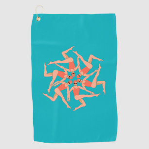Swimmers - Synchronised Swimming Choreography   Golf Towel