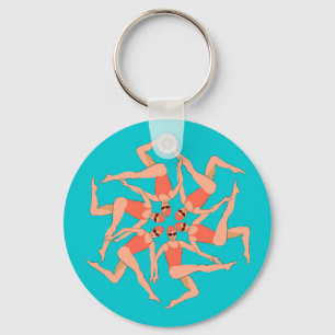 Swimmers - Synchronised Swimming Choreography   Key Ring