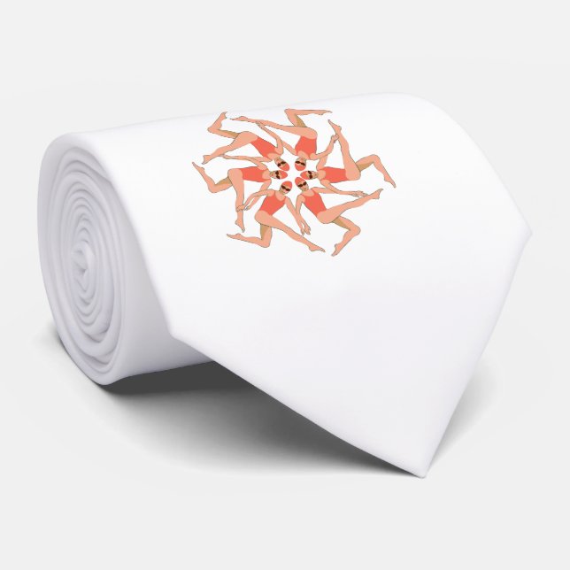 Swimmers - Synchronised Swimming Choreography Neck Tie (Rolled)