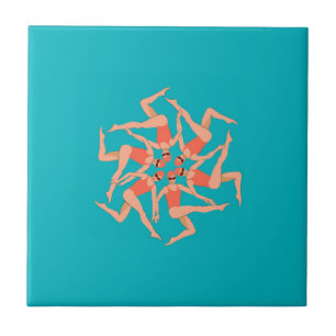 Swimmers - Synchronised Swimming Tile