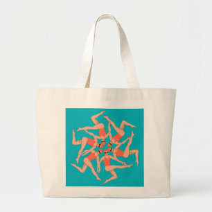 Swimmers - Synchronized Swimming Large Tote Bag