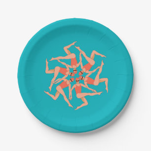 Swimmers - Synchronized Swimming  Paper Plate