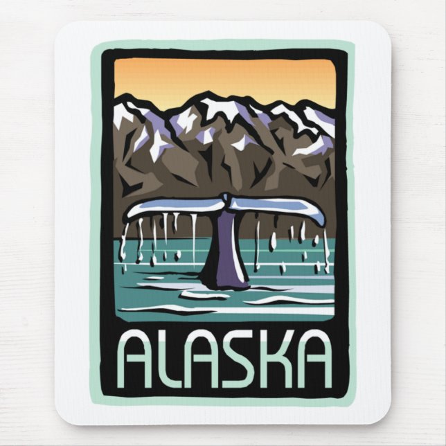 Swimmin' in Alaska Mouse Pad (Front)
