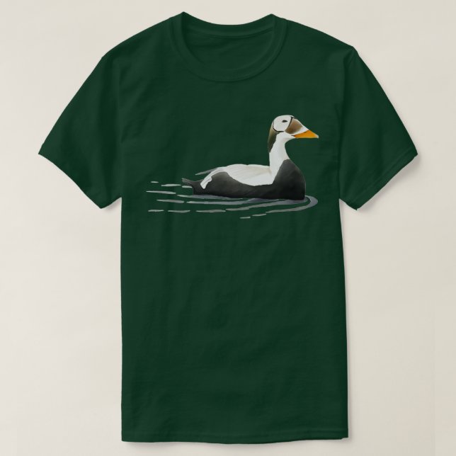 Swimming adult male Spectacled Eider T-Shirt (Design Front)