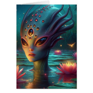 Swimming Alien All Occassions