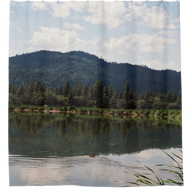 Swimming Alone...... Shower Curtain (Front)