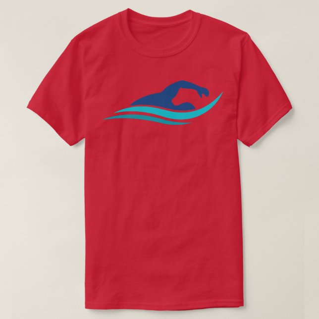 Swimming and swim T-Shirt (Design Front)