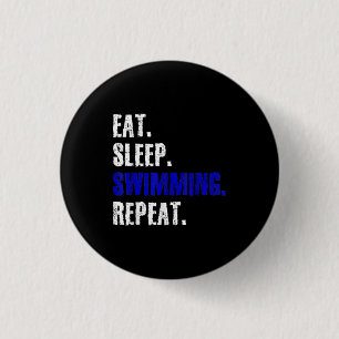 Swimming And Swimmers Design Summer Gift 3 Cm Round Badge