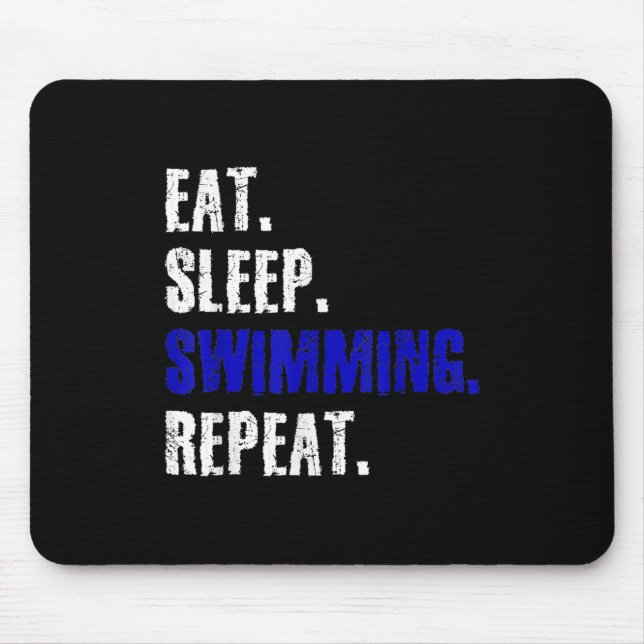Swimming And Swimmers Design Summer Gift Mouse Pad (Front)