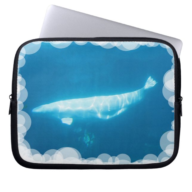Swimming Beluga Whales Notebook Sleeve (Front)