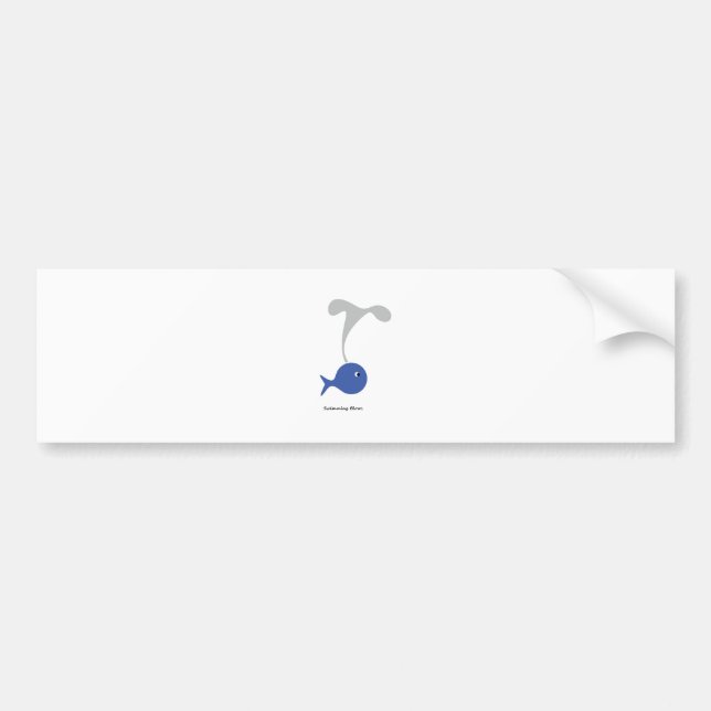 Swimming Blows cool and unique design Bumper Sticker (Front)