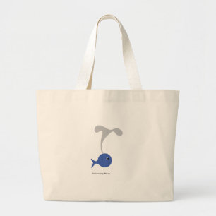 Swimming Blows cool and unique design Large Tote Bag
