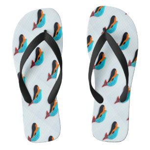 swimming brunette mermaids jandals
