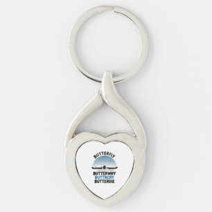Swimming - Butterfly Butterwhy Swimming Gift Key Ring