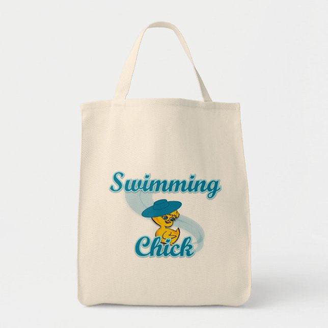 Swimming Chick #3 Tote Bag (Front)
