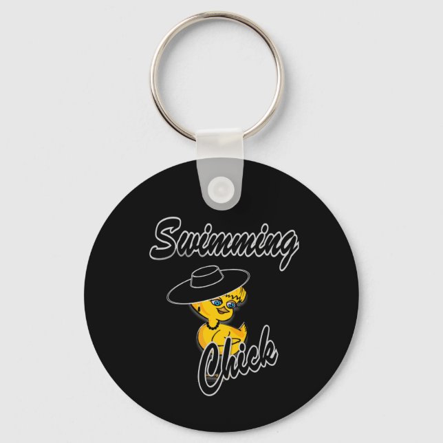 Swimming Chick #4 Key Ring (Front)