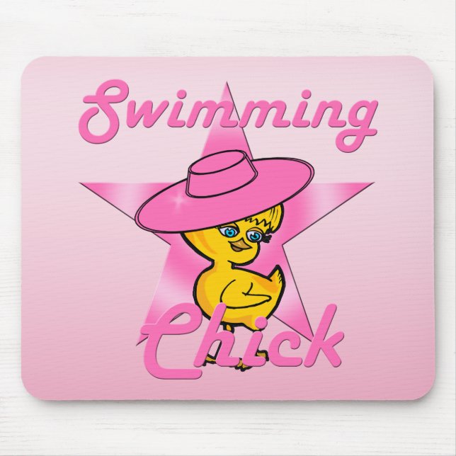 Swimming Chick #8 Mouse Pad (Front)