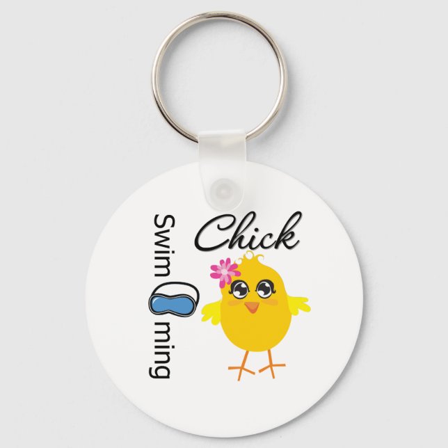 Swimming Chick Key Ring (Front)