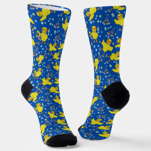 Swimming Chicks Pattern Socks