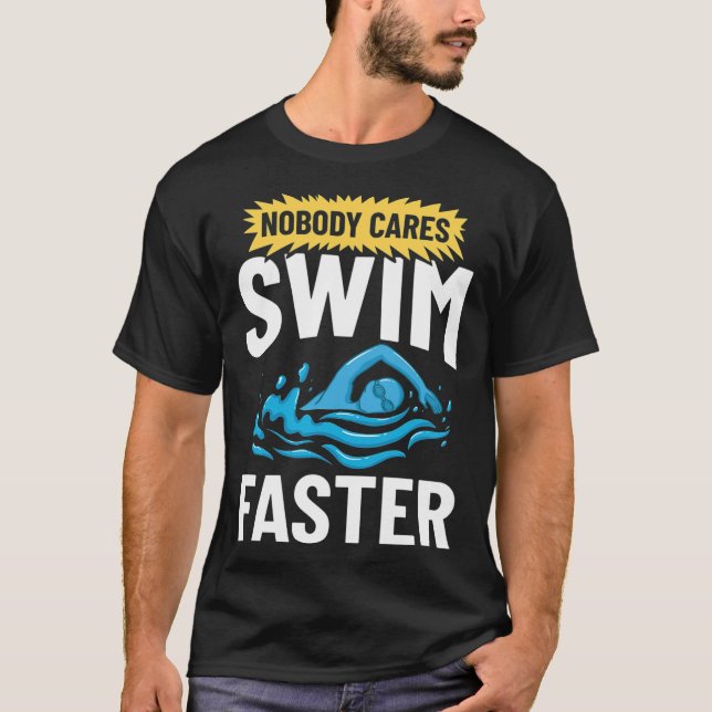Swimming Coach Swim Pool Swimmer Lesson motivation T-Shirt (Front)