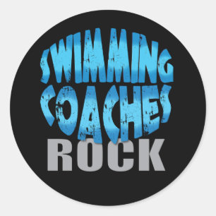 Swimming Coaches Gifts Classic Round Sticker