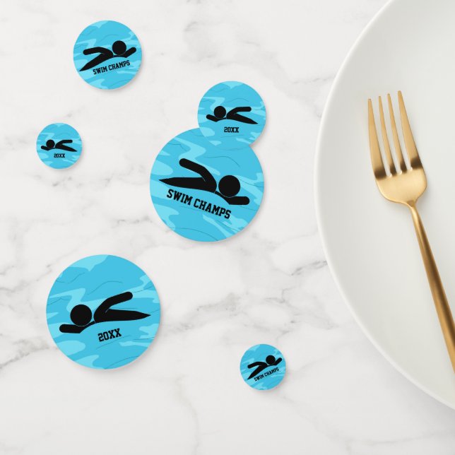 Swimming Design Table Confetti (Group)