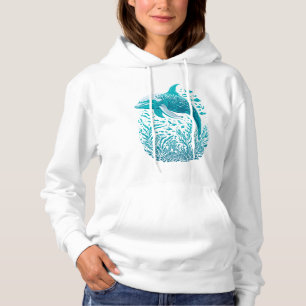 Swimming Dolphin Hoodie