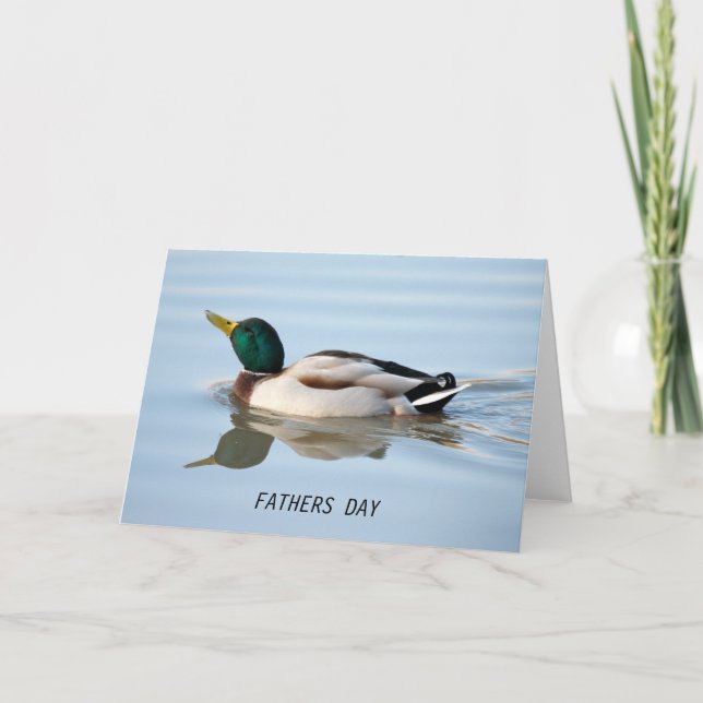 Swimming Duck Fathers Day Card (Front)
