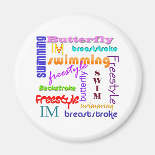 Swimming Everywhere Magnet