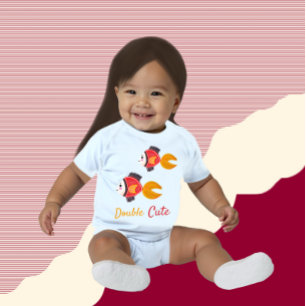 Swimming fish baby bodysuit