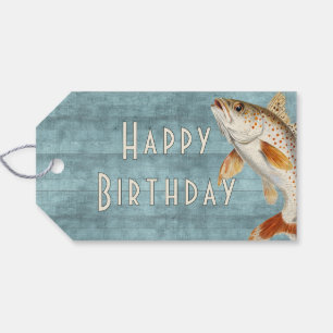 Swimming Fish Ocean Blue Gift Tag