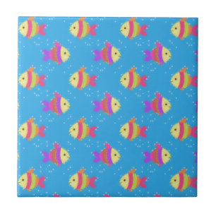 Swimming Fish Pattern Tile