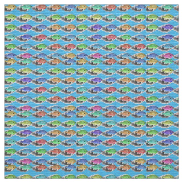 Swimming Fishies Fabric (Swatch)